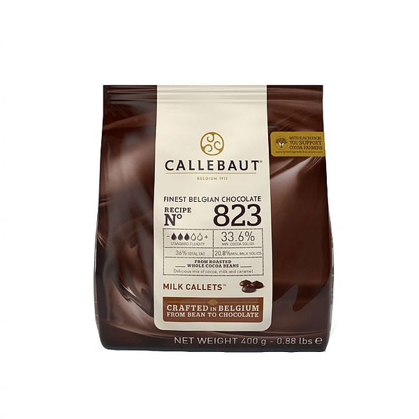 Callebaut No 823 Belgian Milk Chocolate Callets 33.6% - 400g